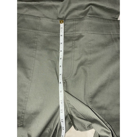 WE-AR4 Overalls S Olive Ankle Wide Leg Relaxed Cropped Made In USA NEW - Picture 8 of 9